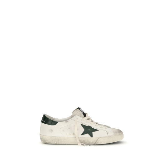 Golden Goose White Calf Leather Bos Taurus Low Top Sneakers