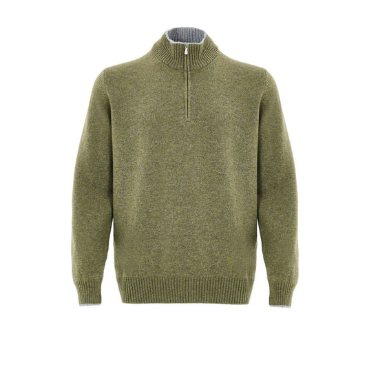 Gran Sasso Green Wool Turtleneck