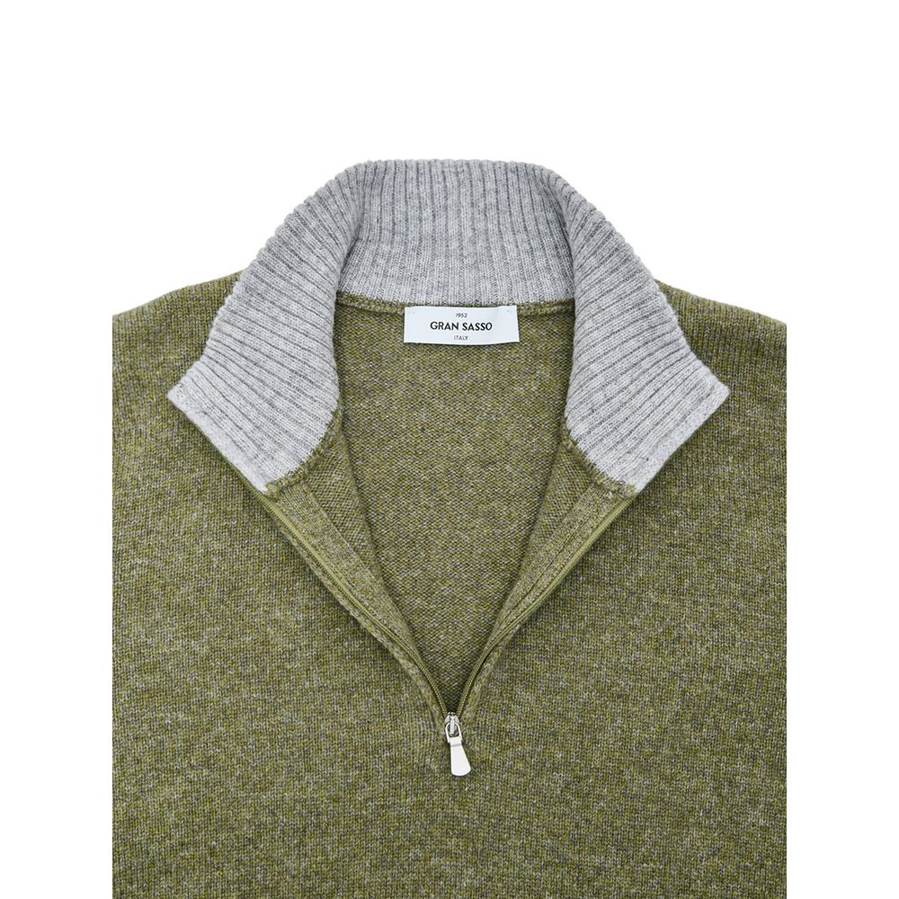 Gran Sasso Green Wool Turtleneck