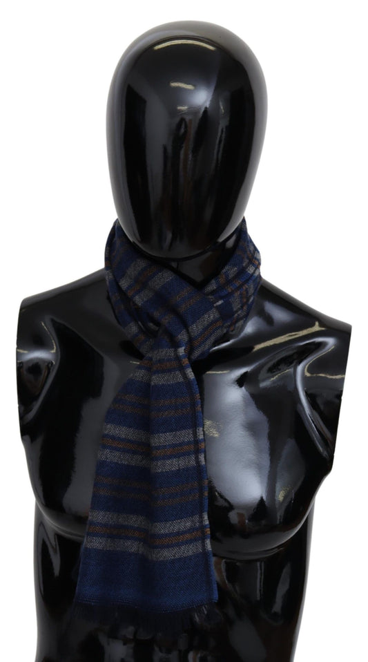 Missoni Multicolor Wool Striped Unisex Neck Wrap Shawl