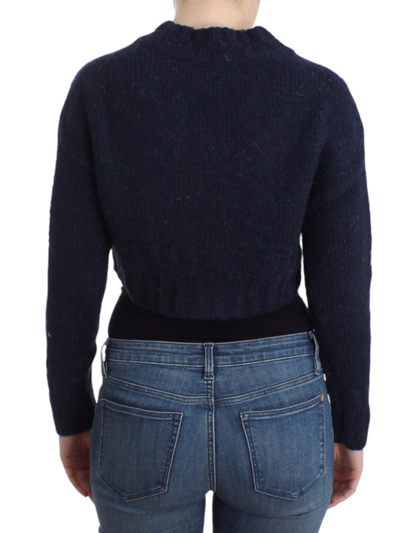 John Galliano Blue cropped cardigan