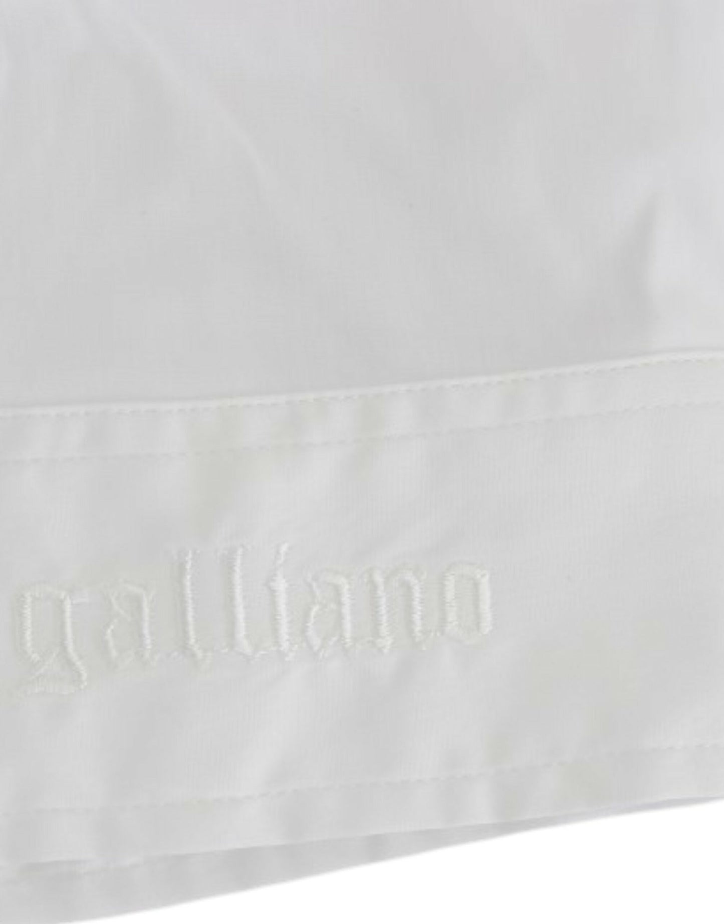 John Galliano White Cotton Shirt Top