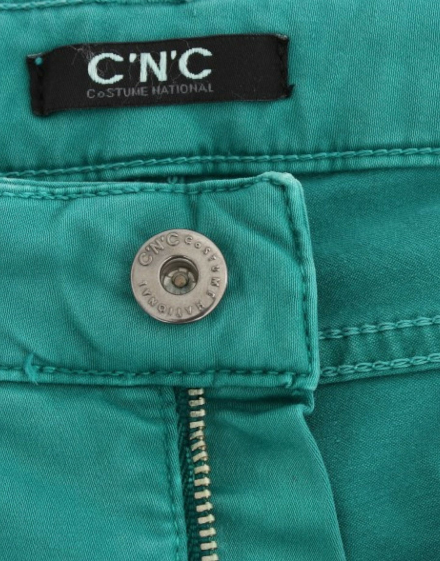 Costume National Green straight leg jeans