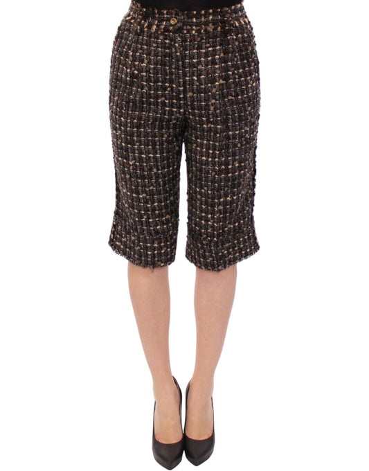 Dolce & Gabbana Multicolor wool shorts pants