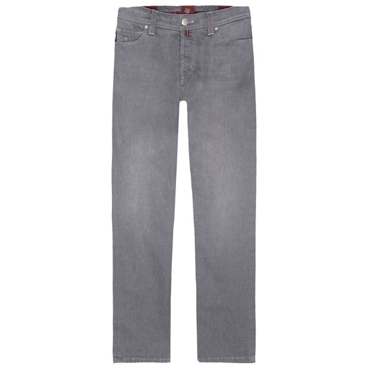 Tramarossa Gray Cotton Jeans Denim