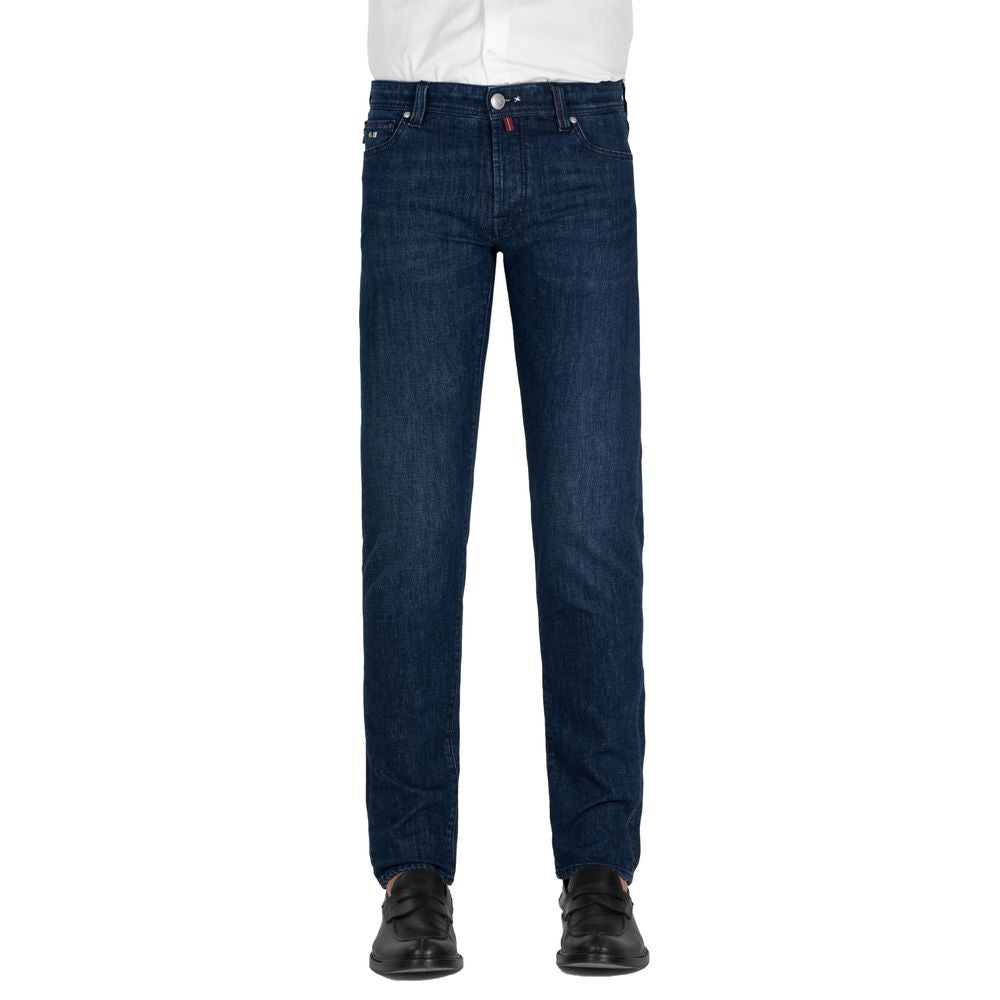 Tramarossa Blue Cotton Jeans Denim