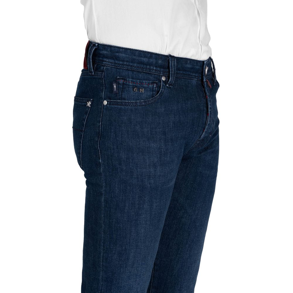 Tramarossa Blue Cotton Jeans Denim