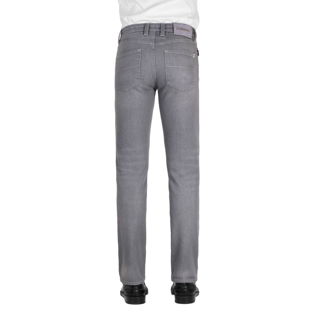 Tramarossa Gray Cotton Jeans Denim