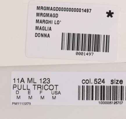 MARGHI LO' Blue 100% Lana Wool Blouse Top