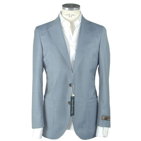 Emilio Romanelli Blue Wool Men's Blazer