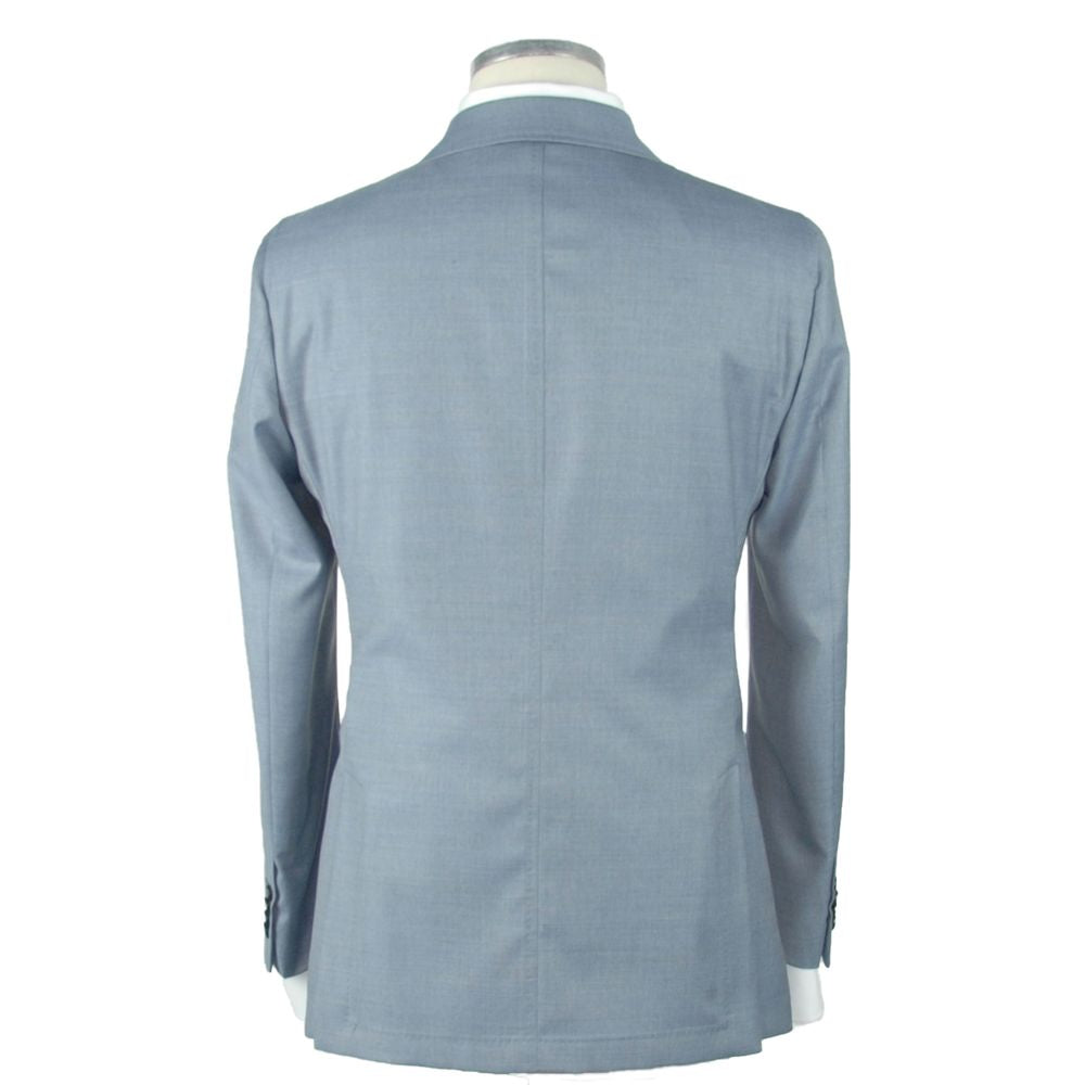 Emilio Romanelli Blue Wool Men's Blazer