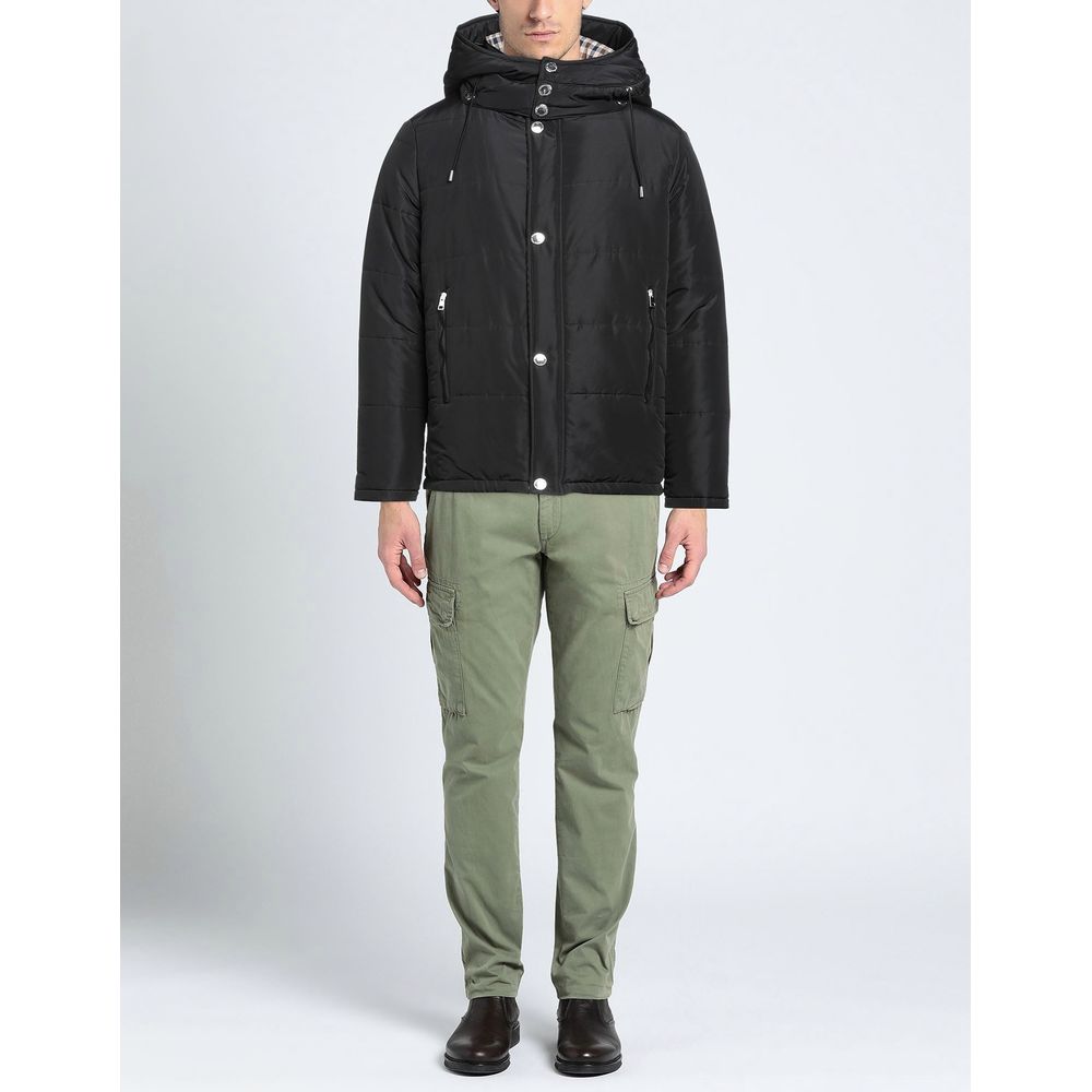 Aquascutum Black Polyamide Men's Jacket