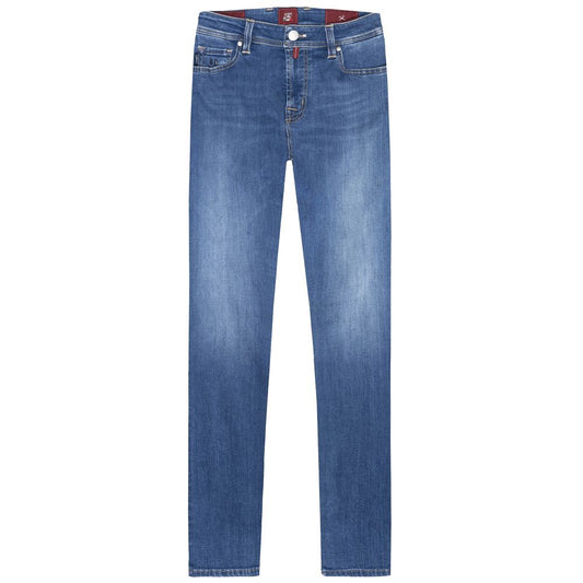 Tramarossa Blue Cotton Jeans Denim