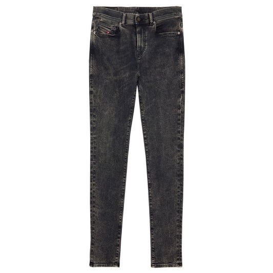 Diesel Black Cotton Men Jean