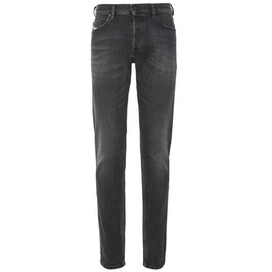Diesel Black Cotton Men Jeans