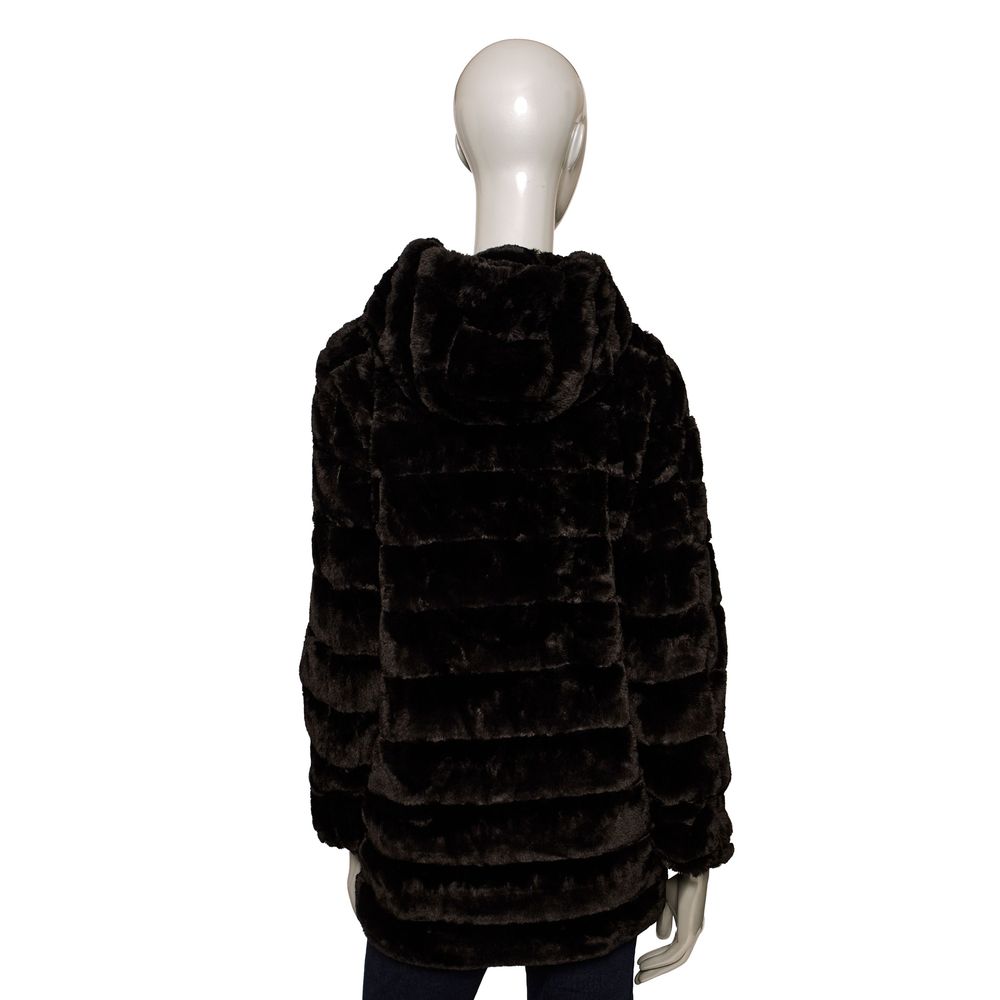 Baldinini Trend Black Polyester Women Coat