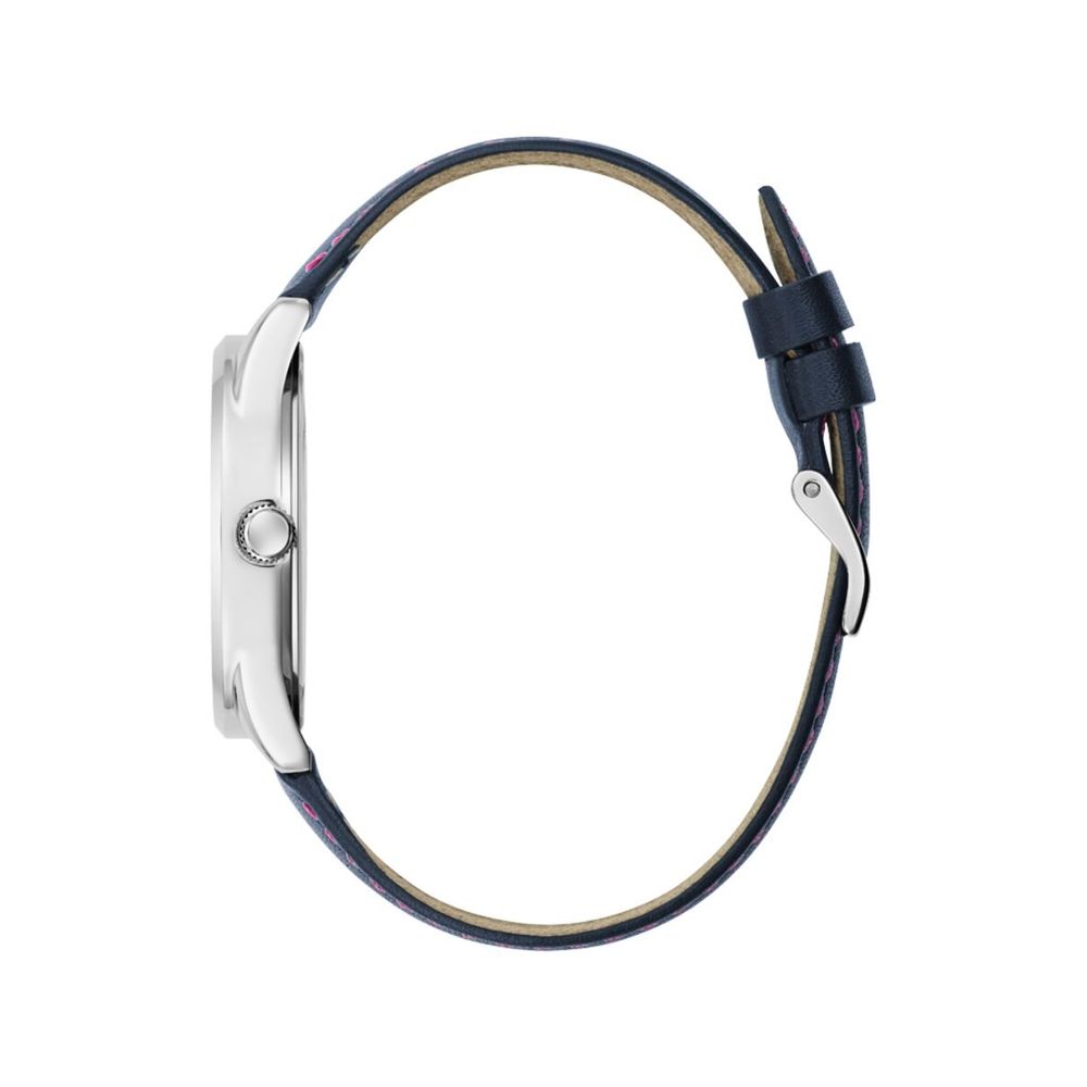 Guess Blue Leather Dress Watch