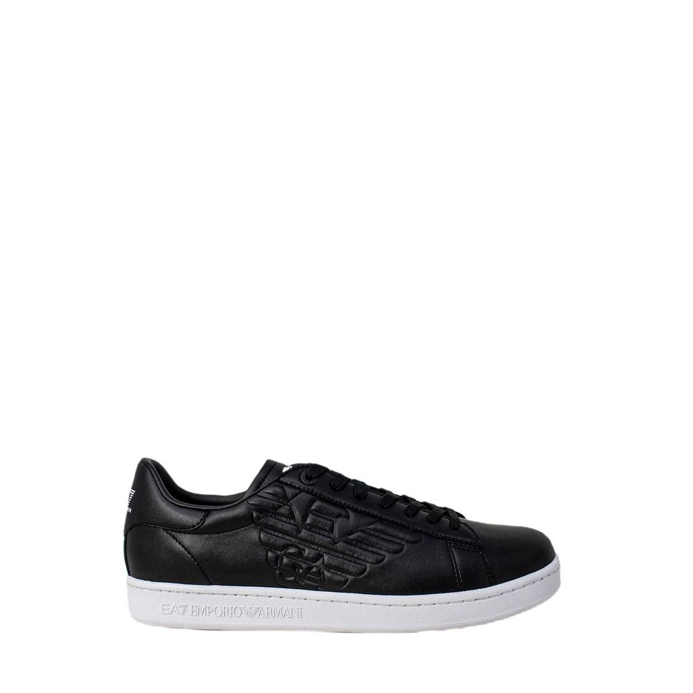 EA7 Emporio Armani Black And White Polyethylene Low Top Sneakers