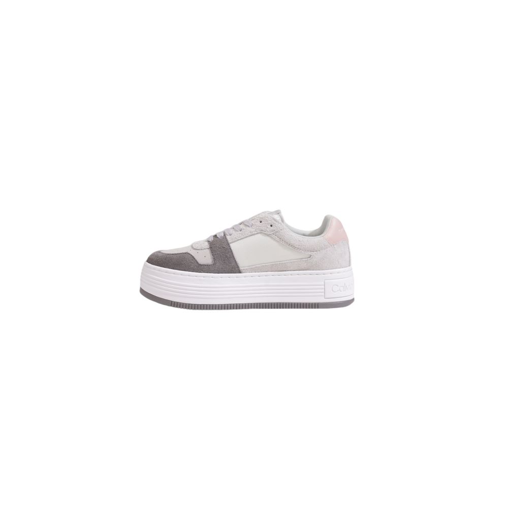 Calvin Klein Jeans Gray Leather Sneaker