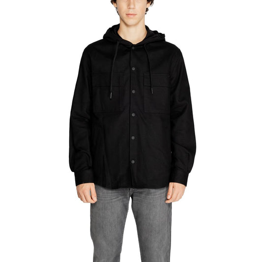 Antony Morato Black Cotton Shell Jacket