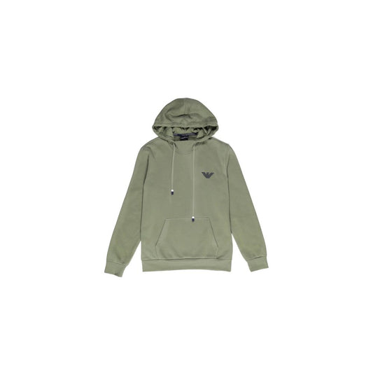 Emporio Armani Underwear Green Cotton Hoodie