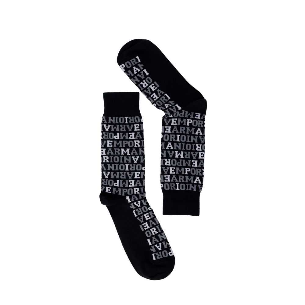 Emporio Armani Underwear Black Cotton Socks