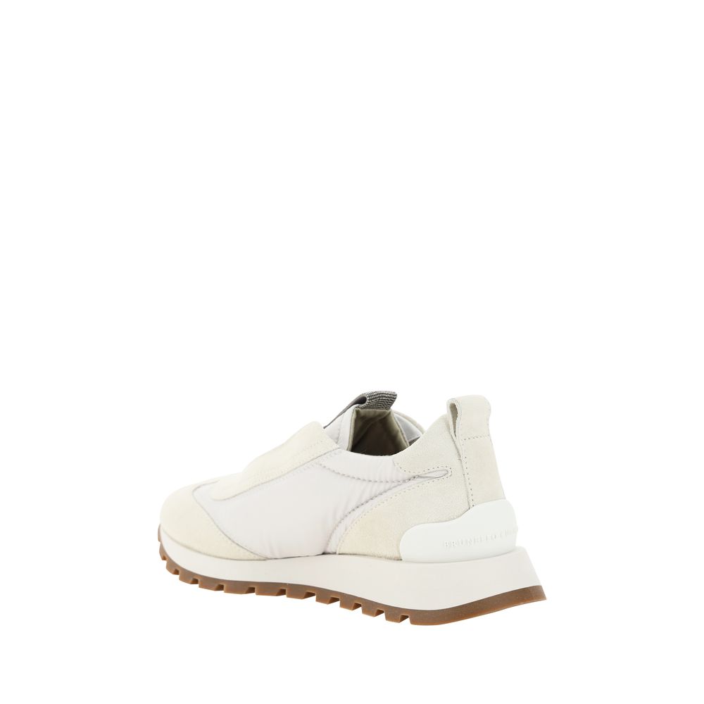 Brunello Cucinelli White Rubber Low Top Sneakers