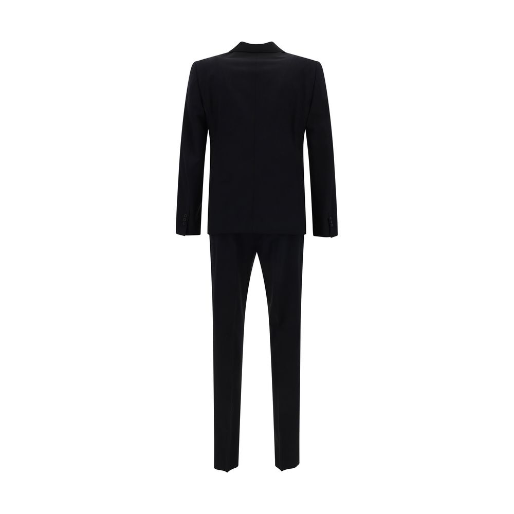 Dsquared² Blue Fleece Wool Two-Piece Suit