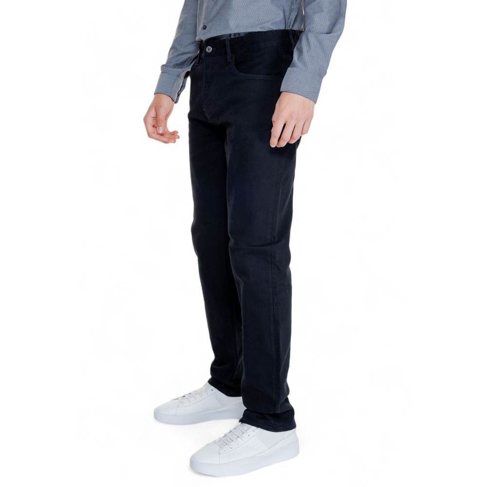Armani Exchange Black Cotton Skinny Pants