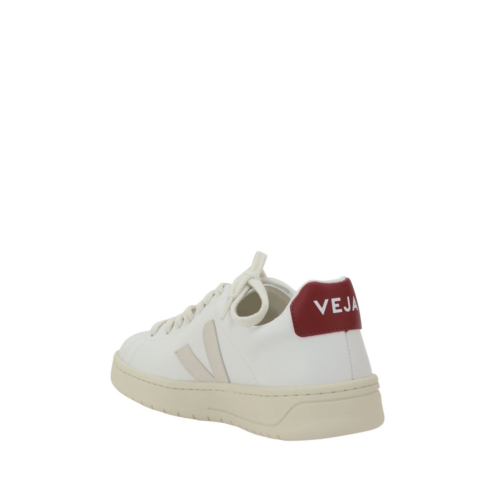 Veja White Calf Leather Bos Taurus Low Top Sneakers