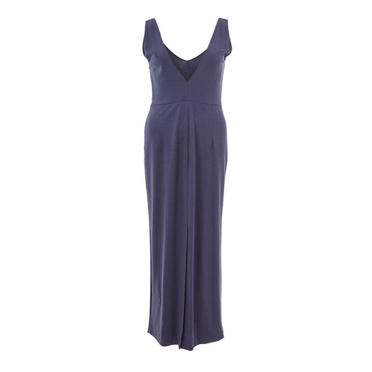 Lardini Blue Viscose Casual Dress
