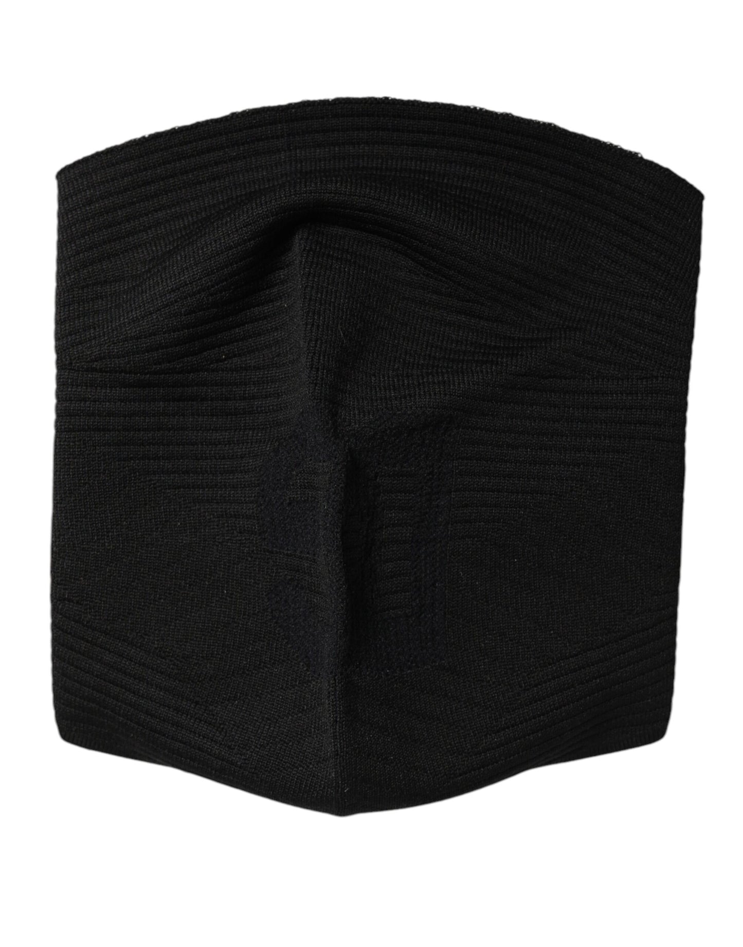 Dolce & Gabbana Black Nylon Knitted Ski Mask Balaclava