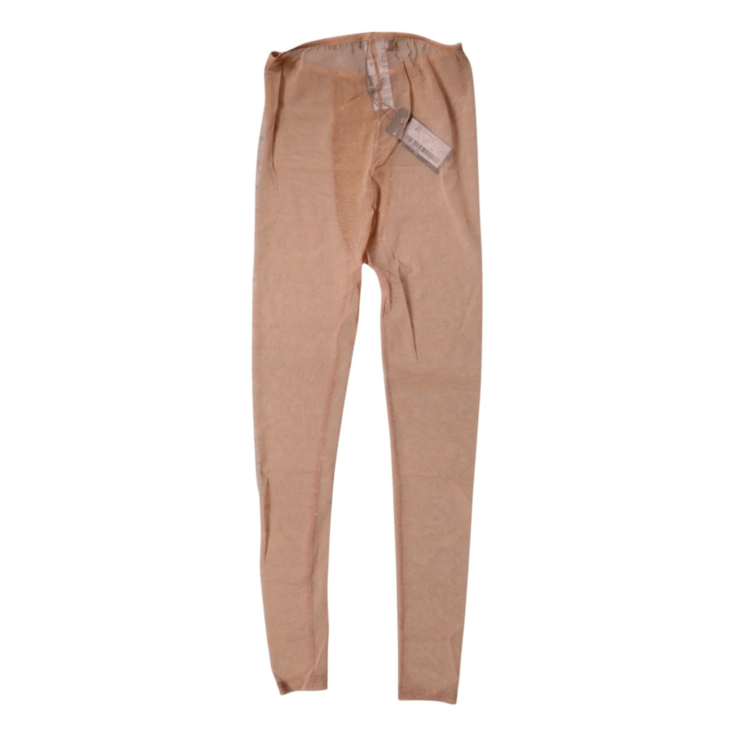 Dolce & Gabbana Nude Beige Logo Lace Lingerie Pants Underwear