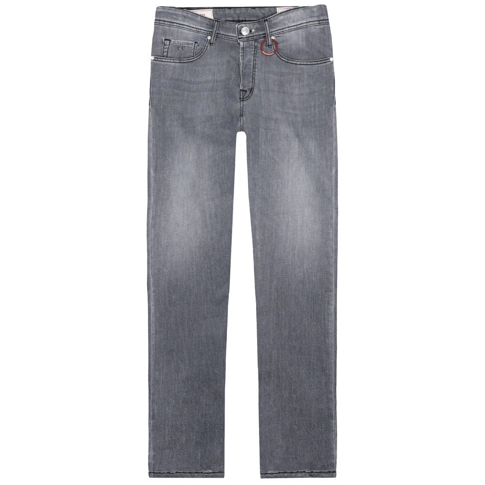 Tramarossa Gray Cotton Jeans Denim
