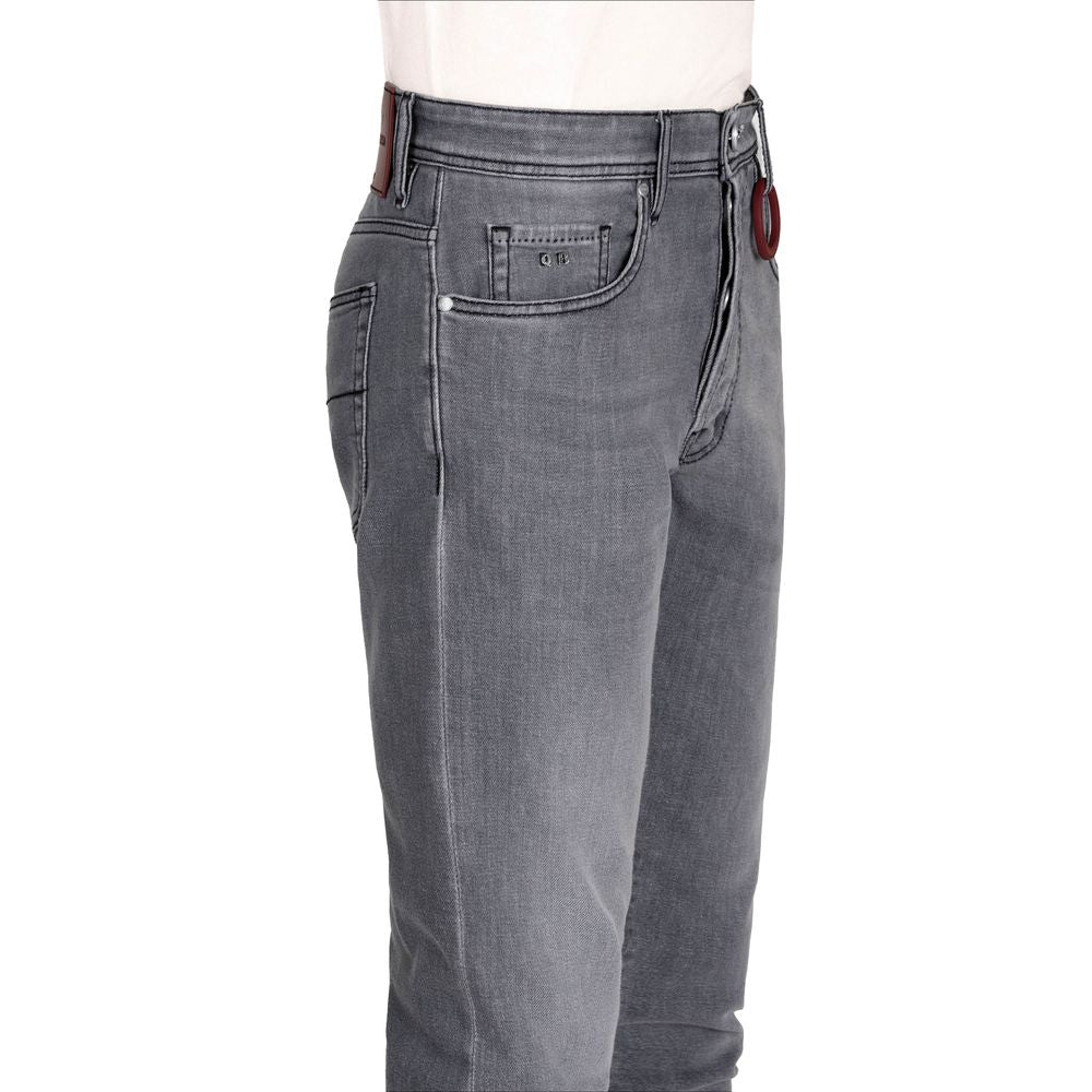 Tramarossa Gray Cotton Jeans Denim