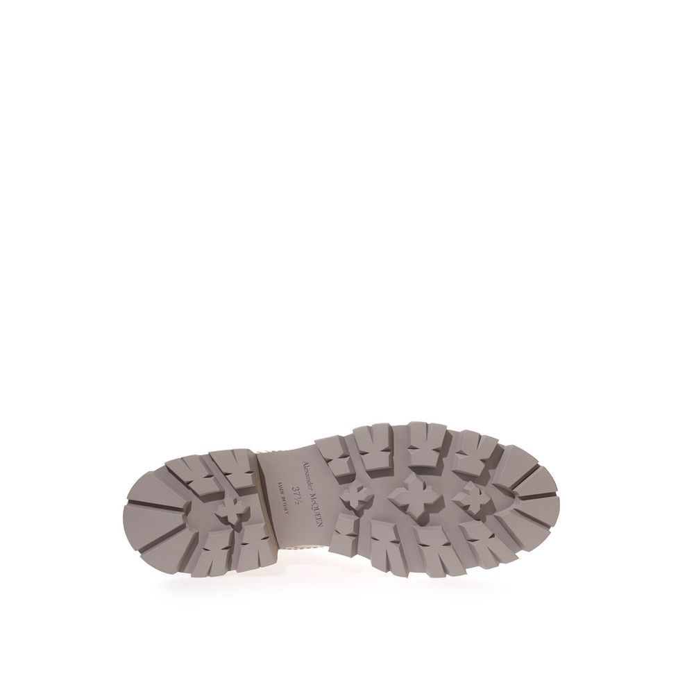 Alexander McQueen Beige Leather Chelsea Boots