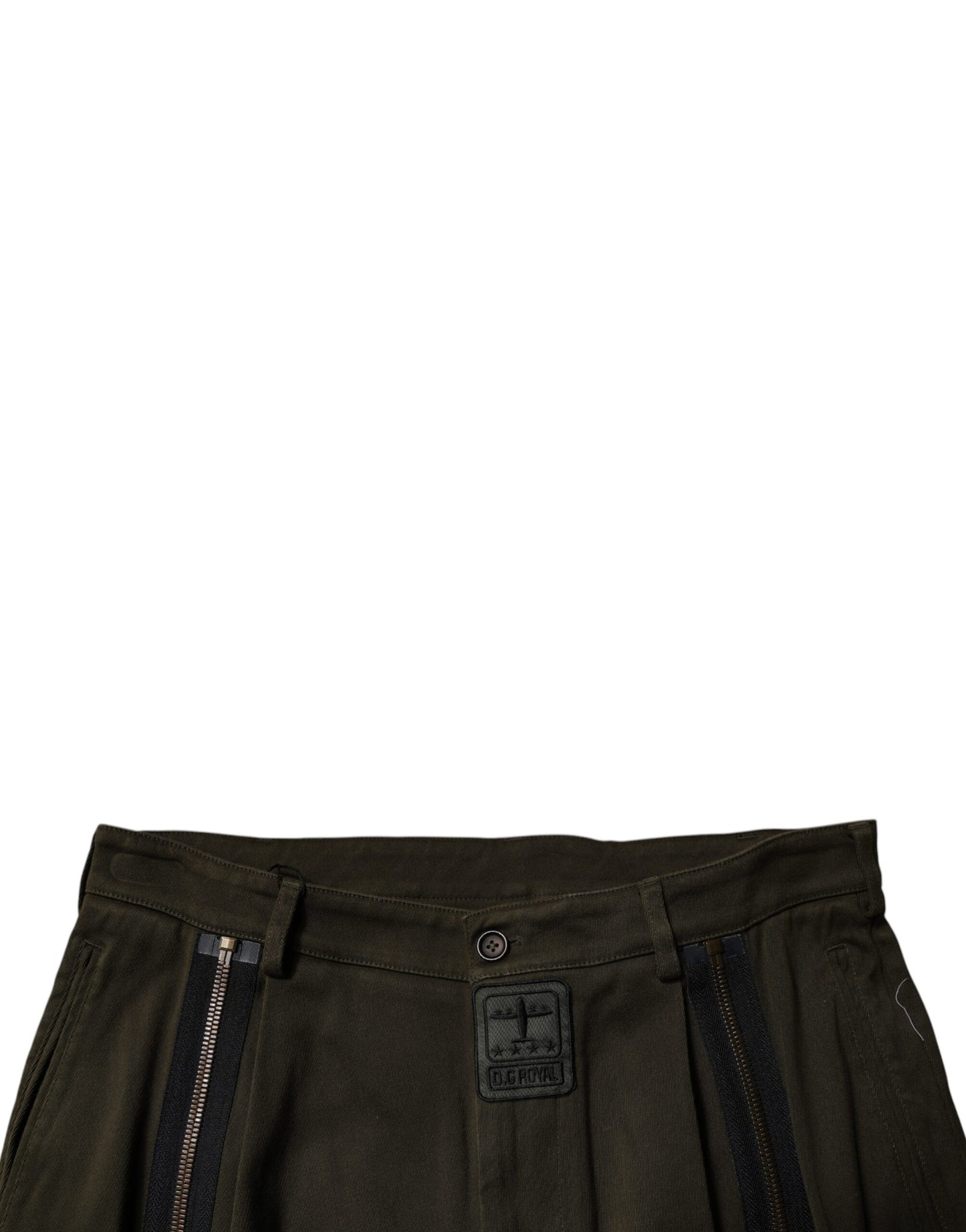 Dolce & Gabbana Dark Brown Cotton Jogger Cargo Pants