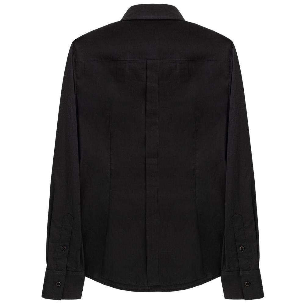 Dolce & Gabbana Black Cotton Dress Shirt