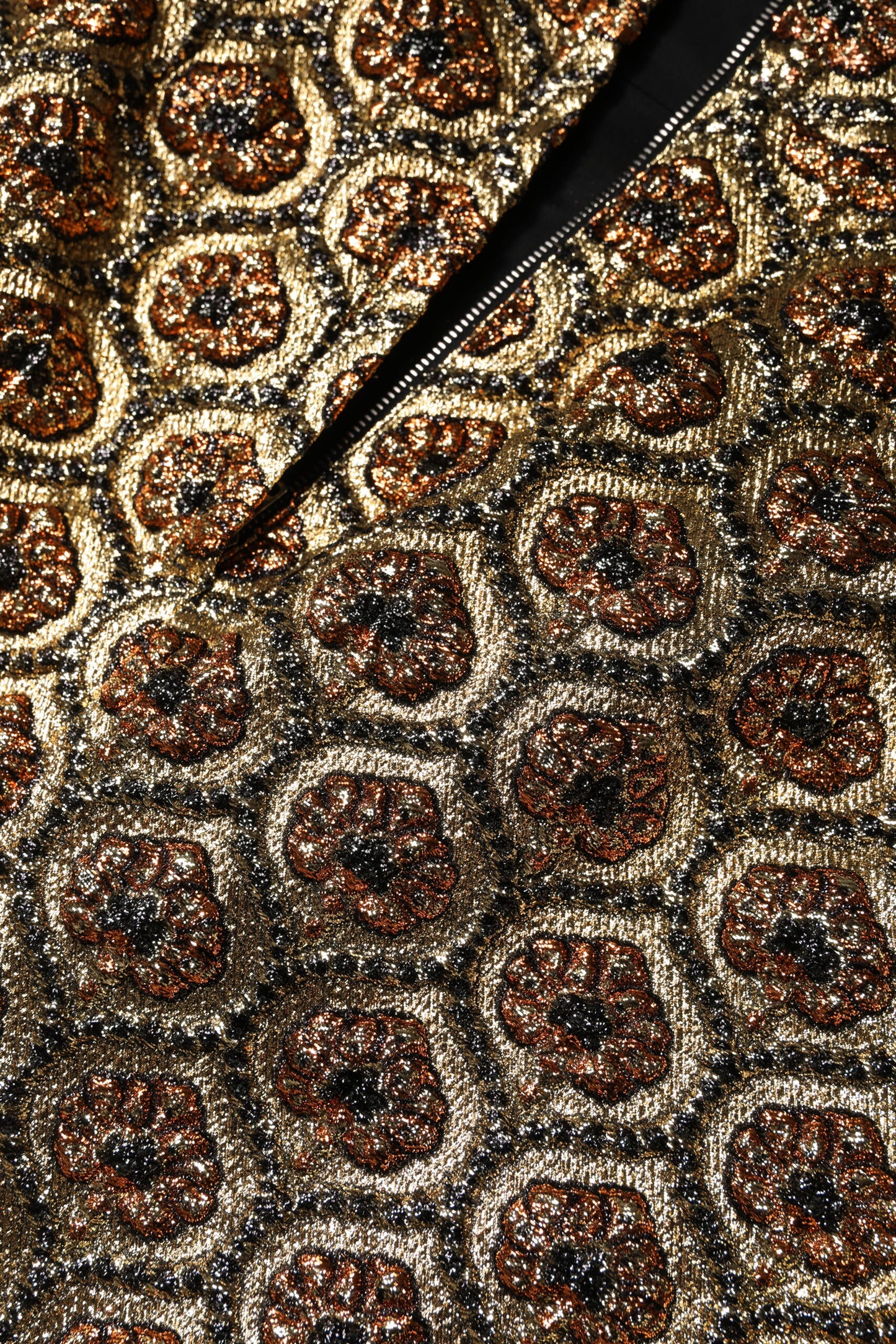 Dolce & Gabbana Brown Polyester Brocade A-line Mini Skirt