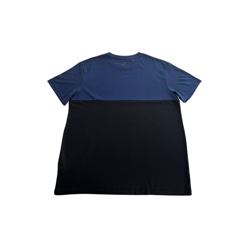Trussardi Beachwear Blue Cotton Men T-Shirt