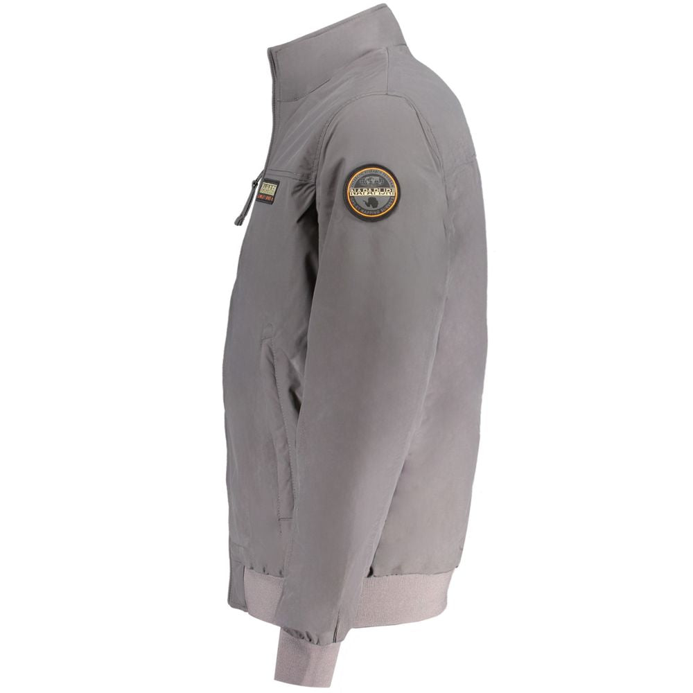 Napapijri Gray Polyamide Men Jacket