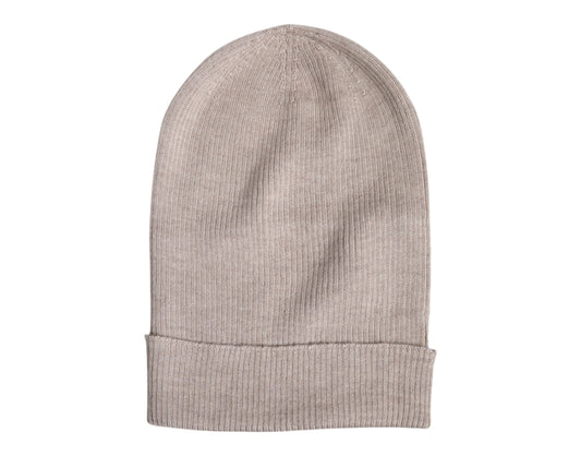 Dolce & Gabbana Beige Cashmere Knitted Winter Beanie Hat
