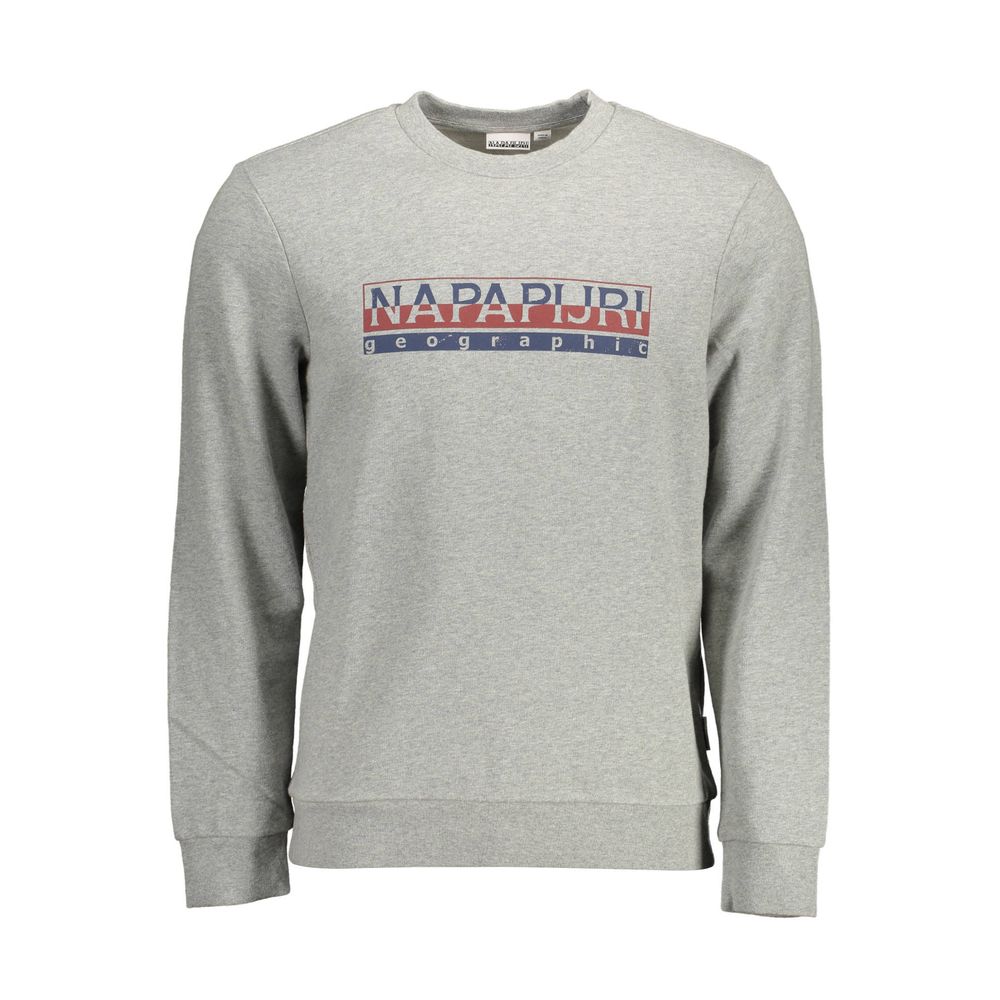 Napapijri Gray Cotton Sweatshirt