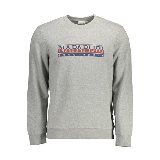 Napapijri Gray Cotton Sweatshirt