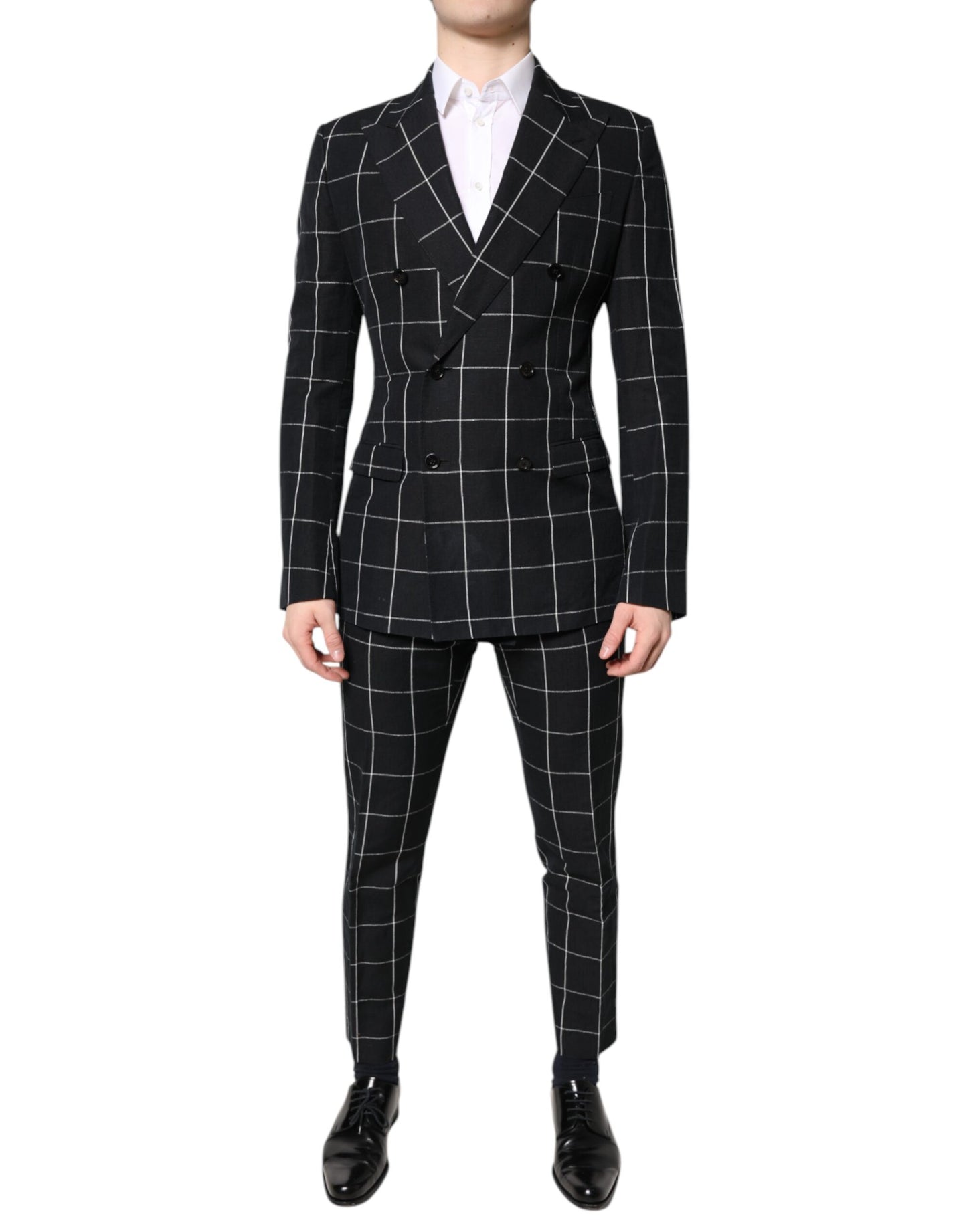 Dolce & Gabbana Black TAORMINA Double Breasted 2 Piece Suit