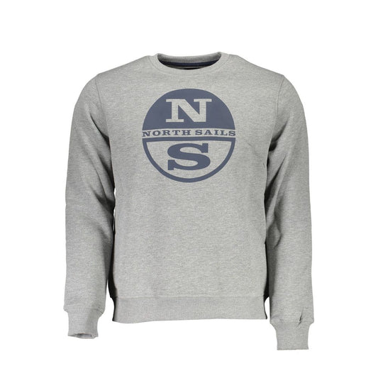 North Sails Gray Cotton Sweatshirt