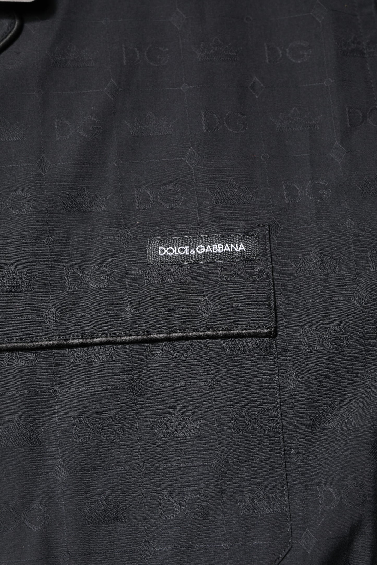 Dolce & Gabbana Black Cotton Men Pajama Set Sleepwear