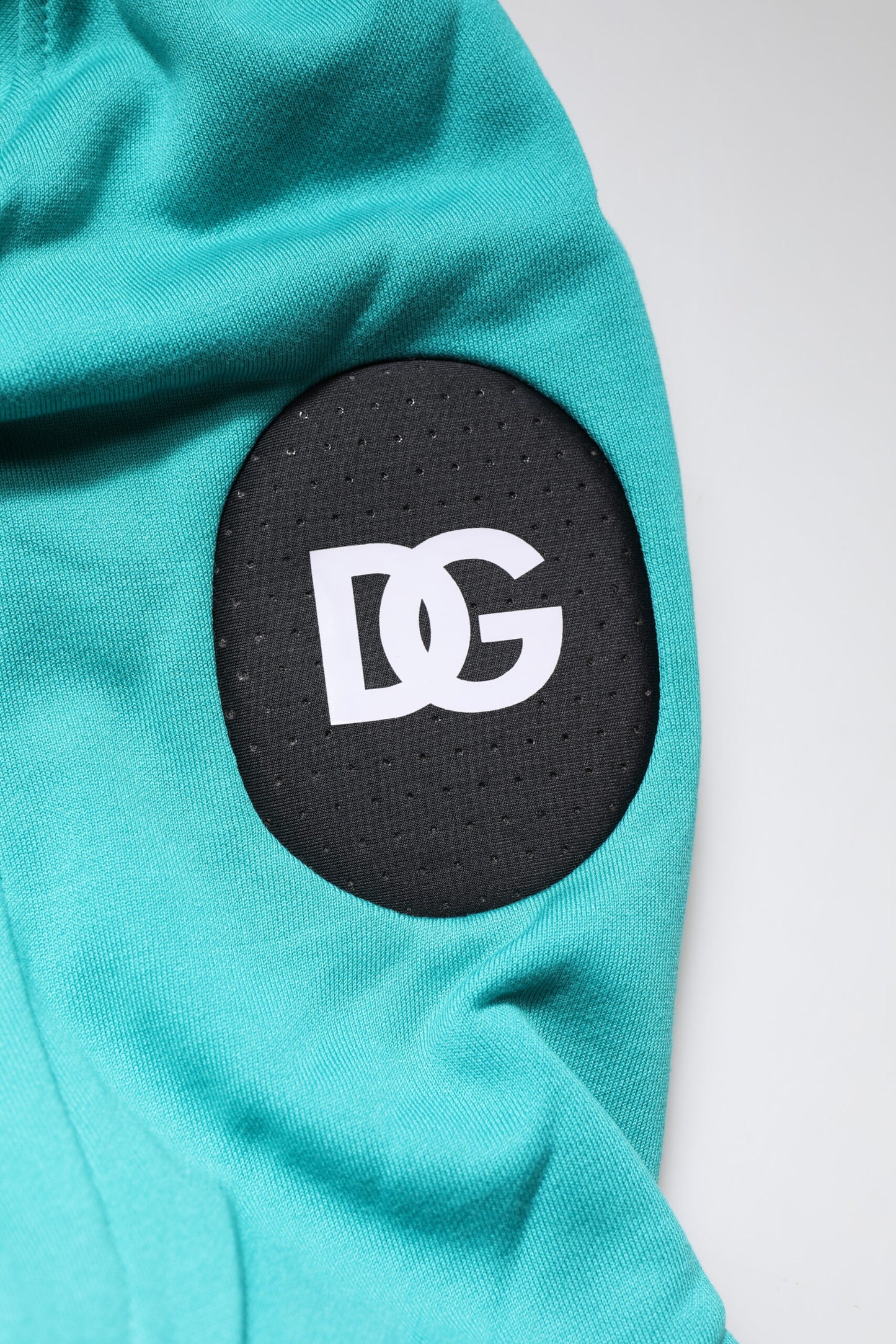 Dolce & Gabbana Green Cotton Hooded Men Sportswear Vest Sweater