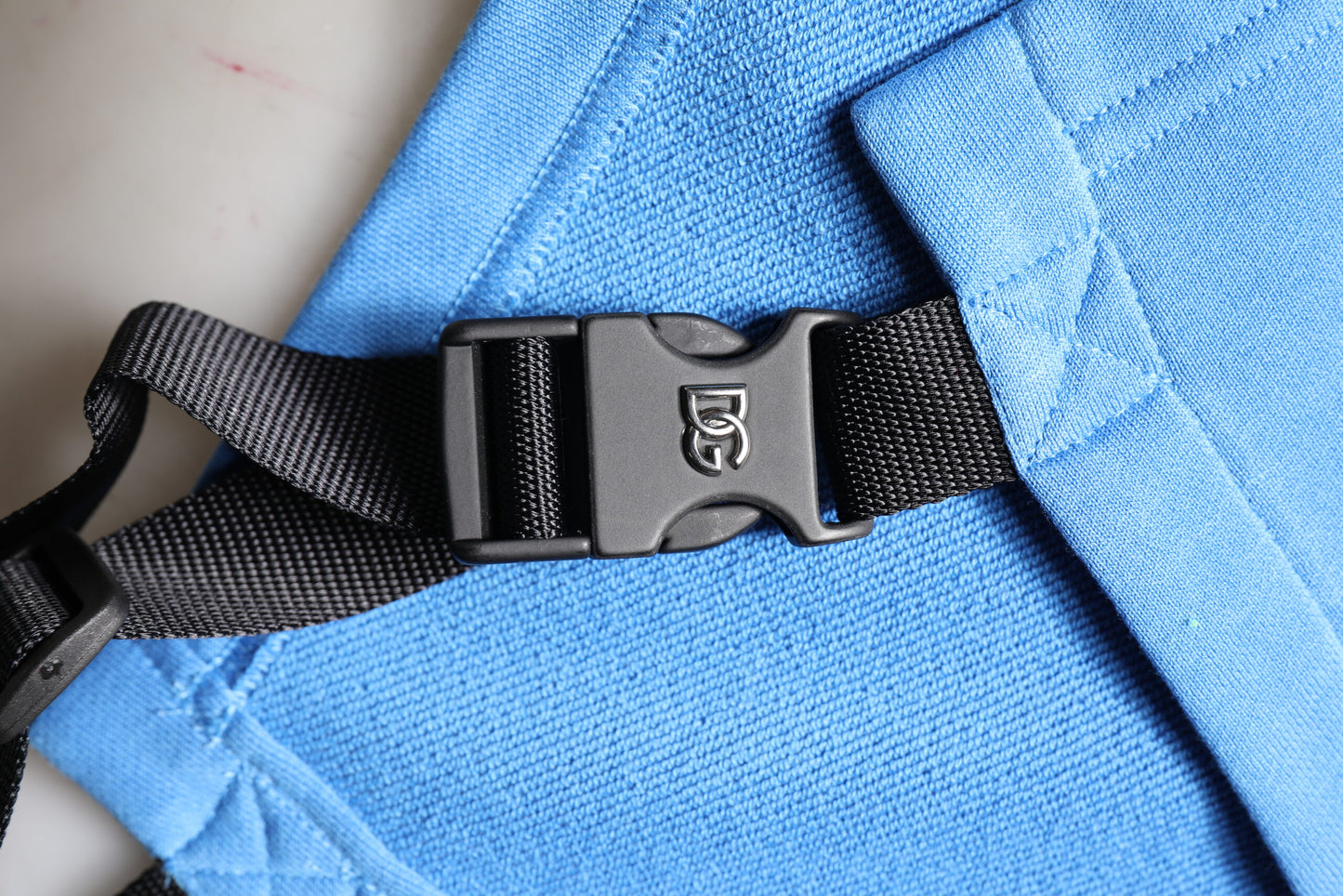 Dolce & Gabbana Blue Cotton Hooded Men Sportswear Vest Sweater