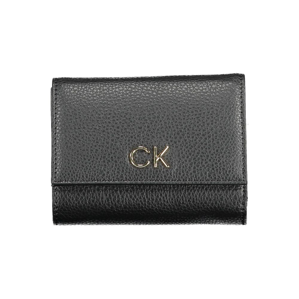 Calvin Klein Black Polyurethane Women Wallet